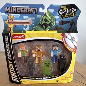 Minecraft Stretchy Characters Super Squishy Six Pack